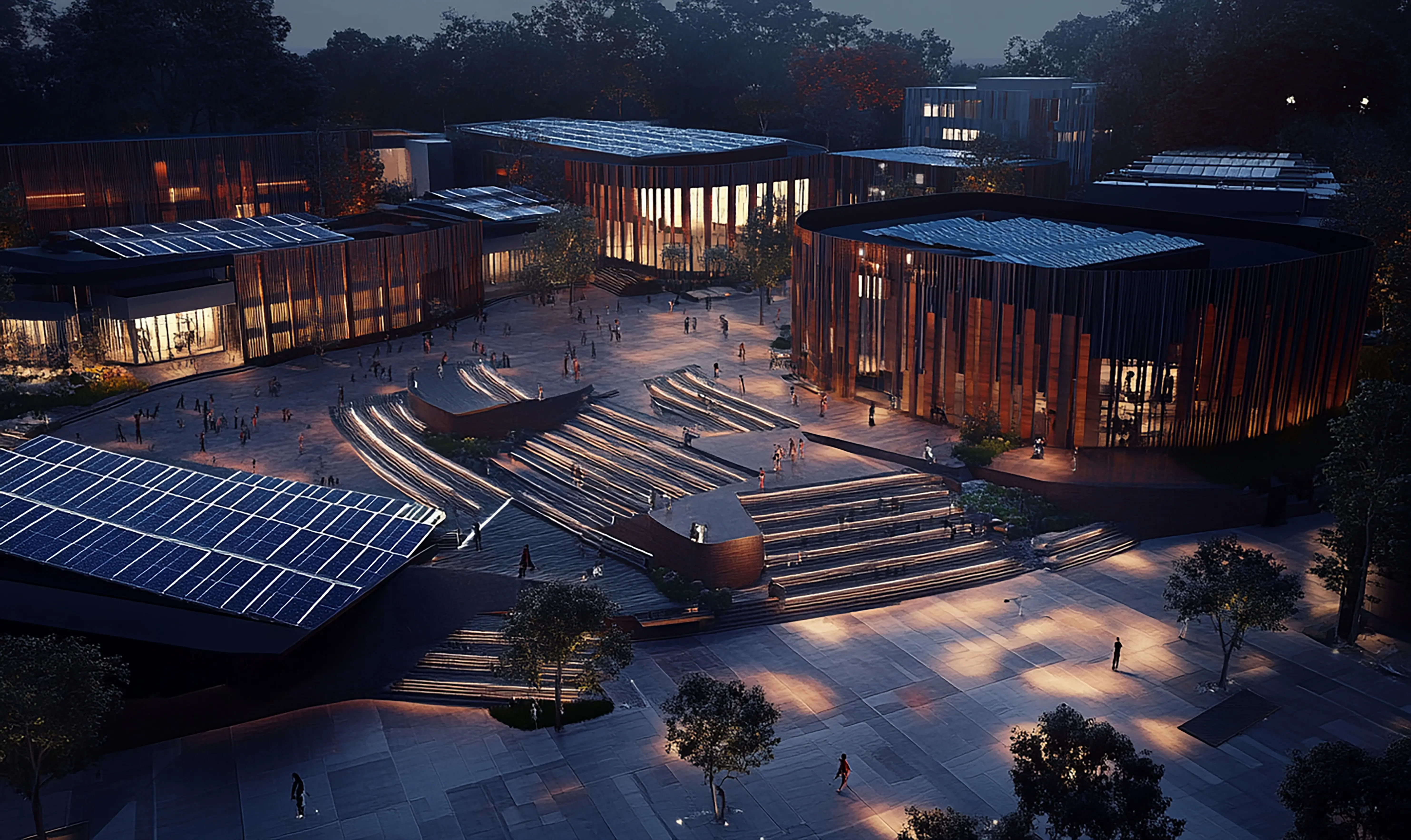 Funktionsprinzip eines Solarpanels zur Erzeugung von Solarenergie